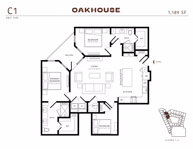 C1 P8 308 floor plan